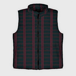 Мужской жилет Color dark cage red stripes