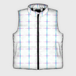 Мужской жилет Color white blue stripes, цвет: 3D-черный