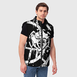 Мужской жилет Doom smile game, цвет: 3D-черный — фото 2