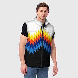 Мужской жилет Олдскульный паттерн, цвет: 3D-черный — фото 2