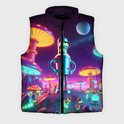 Мужской жилет Ночёвка Бендера на планете светящихся гигантских г, цвет: 3D-черный