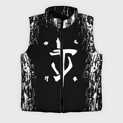 Мужской жилет Doom краска белая текстура, цвет: 3D-черный