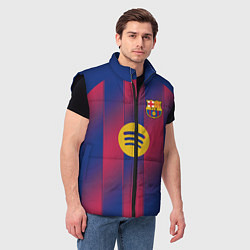 Мужской жилет Барселона домашняя форма 2025 2026, цвет: 3D-черный — фото 2