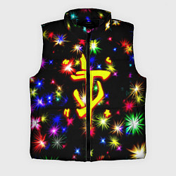 Мужской жилет Doom новогодние искры, цвет: 3D-черный