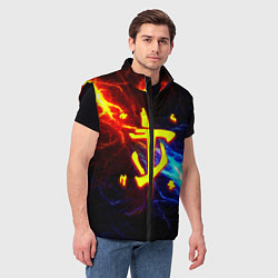 Мужской жилет Doom шторм с молниями, цвет: 3D-черный — фото 2