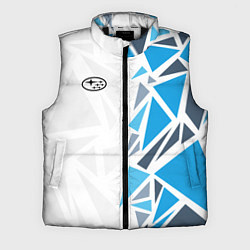 Мужской жилет Субару - фрагменты, цвет: 3D-черный