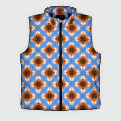 Мужской жилет Калейдоскоп на голубом фоне