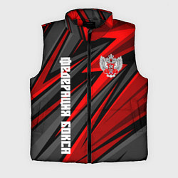 Мужской жилет Федерация бокса России - красный спорт, цвет: 3D-черный