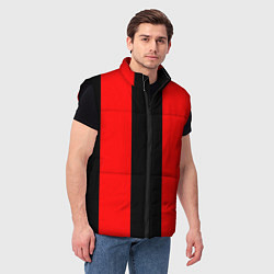 Мужской жилет Color red and black, цвет: 3D-черный — фото 2