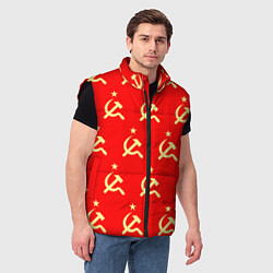 Мужской жилет Герб и молот, цвет: 3D-черный — фото 2