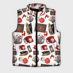 Мужской жилет Неваляшка утюг ретро авоська петушок телефон