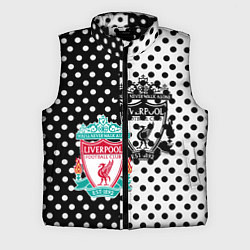 Мужской жилет Liverpool черно белые точки, цвет: 3D-черный