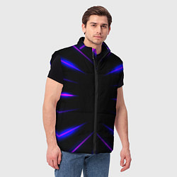 Мужской жилет Color black neon neon, цвет: 3D-черный — фото 2