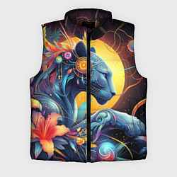 Мужской жилет Сказочная пантера - нейроарт фантазия, цвет: 3D-черный