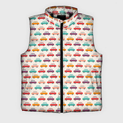 Мужской жилет Цветные машинки паттерн