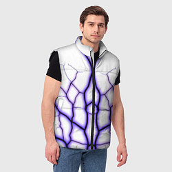 Мужской жилет Color white purple, цвет: 3D-черный — фото 2