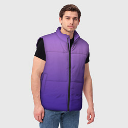 Мужской жилет The color is purple, цвет: 3D-черный — фото 2