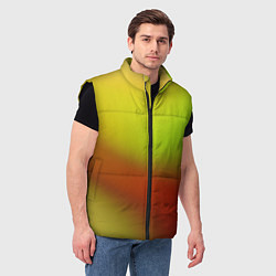 Мужской жилет Color multicolored gradient, цвет: 3D-черный — фото 2