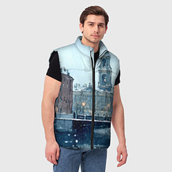 Мужской жилет Зимний Питер, цвет: 3D-черный — фото 2