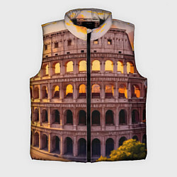 Мужской жилет Колизей в лучах заката, цвет: 3D-черный