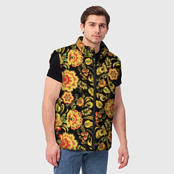 Мужской жилет Хохлома, цвет: 3D-черный — фото 2