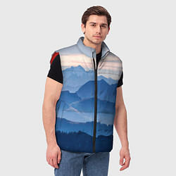 Мужской жилет Горы, цвет: 3D-красный — фото 2