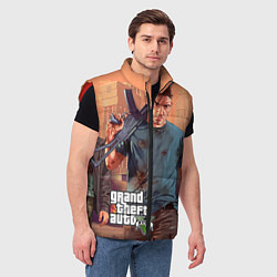 Мужской жилет GTA 5: Gangsta, цвет: 3D-красный — фото 2