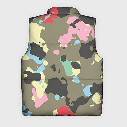 Мужской жилет Камуфляж: микс цветов / 3D-Красный – фото 2