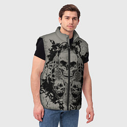 Мужской жилет Skulls, цвет: 3D-черный — фото 2