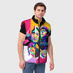 Мужской жилет The Beatles: Poly-art, цвет: 3D-красный — фото 2