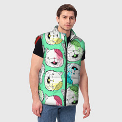 Мужской жилет Drop Dead: Kitty Heads, цвет: 3D-красный — фото 2