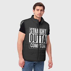 Мужской жилет Straight Outta Compton, цвет: 3D-светло-серый — фото 2