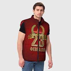 Мужской жилет 23 февраля, цвет: 3D-красный — фото 2