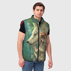 Мужской жилет Принцесса и волк, цвет: 3D-красный — фото 2