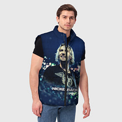 Мужской жилет Nickelback: Chad Kroeger, цвет: 3D-черный — фото 2