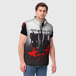 Мужской жилет АлисА: Трасса E95, цвет: 3D-красный — фото 2