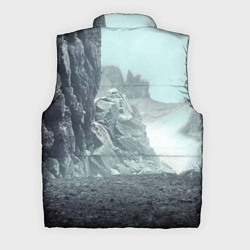 Мужской жилет Волк в горах / 3D-Красный – фото 2