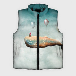 Мужской жилет Летящий кит