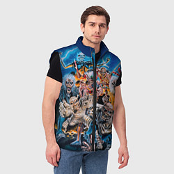 Мужской жилет Iron Maiden: Skeletons, цвет: 3D-черный — фото 2