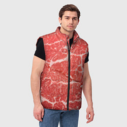 Мужской жилет Кусок мяса, цвет: 3D-черный — фото 2