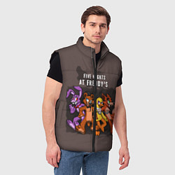 Мужской жилет Five Nights At Freddy's, цвет: 3D-черный — фото 2