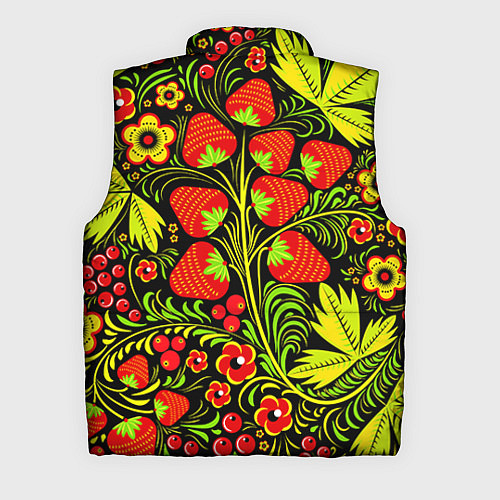 Мужской жилет Хохлома: земляника / 3D-Красный – фото 2