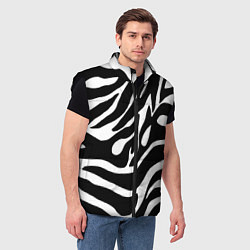 Мужской жилет Зебра, цвет: 3D-черный — фото 2