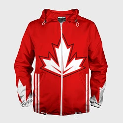 Ветровка с капюшоном мужская Сборная Канады: домашняя форма, цвет: 3D-белый