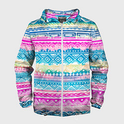 Ветровка с капюшоном мужская Нежный xолод, цвет: 3D-белый