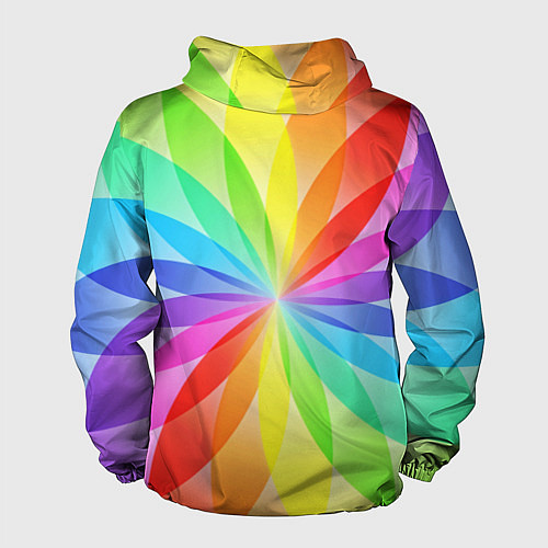 Мужская ветровка Радуга / 3D-Черный – фото 2