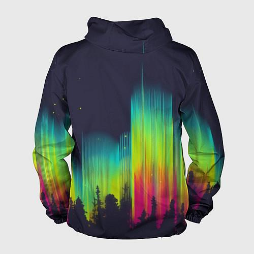 Мужская ветровка Северное сияние / 3D-Черный – фото 2