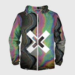 Ветровка с капюшоном мужская The XX: Neon Colour, цвет: 3D-белый