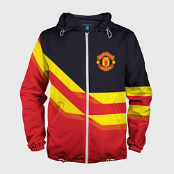 Ветровка с капюшоном мужская Man United FC: Red style, цвет: 3D-белый