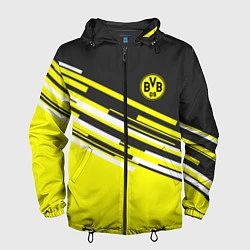 Ветровка с капюшоном мужская Borussia FC: Sport Line 2018, цвет: 3D-черный